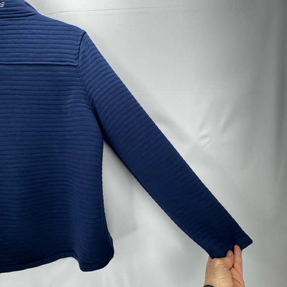 Vineyard Vines Womens 1/4 Snap Quilted Channel Placket Pullover Sweater Top Med - Picture 10 of 16